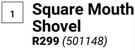 Builders Square Mouth Shovel 501148
