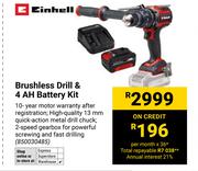 Einhell Brushless Drill & 4Ah Battery Kit 850030485