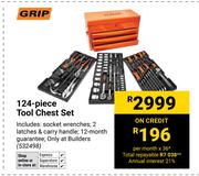 Grip 124 Piece Tool Chest Set 532498