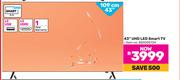 JVC 43" UHD LED Smart TV