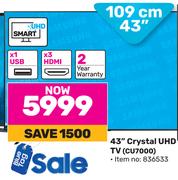Samsung 43" (109cm) Crystal UHD TV CU7000