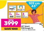 Skyworth 43" (109cm) Smart FHD Google TV
