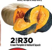 Crown Pumpkin & Hubbard Squash-For 2