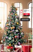 Flocked Christmas Tree 210cm-Each