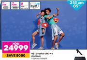 Samsung 85"(215cm)Crystal UHD 4K TV CU7000