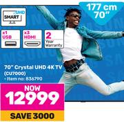 Samsung 70"(177cm)Crystal UHD 4K TV CU7000