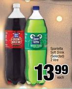 Sparletta Soft Drink (Selected)-2Ltr Each