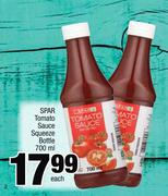 Spar Tomato Sauce Squeeze Bottle-700ml Each