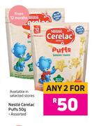 Nestle Cerelac Puffs Assorted-For Any 2 x 50g