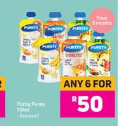 Purity Puree Assorted- For Any 6 x 110ml