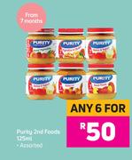 Purity 2nd Foods Assorted-For Any 6 x 125ml