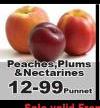 Peaches/Plums & Nectarines-Per Punnet