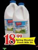 Spring Meadow Fresh Milk-2Ltr