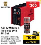 Disston 140A Welder & 18 Piece Drill Bit Set