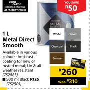 Fired Earth Metal Direct Smooth-1L