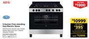 AEG 5 Burner Free Standing Gas/Electric Stove