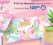 Oh So Heavenly Tropical Sunset Cosmetics Bag