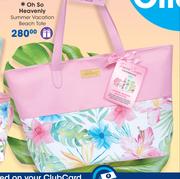 Oh So Heavenly Summer Vacation Beach Tote