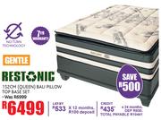 Restonic 152Cm Queen Bali Pillow Top Base Set
