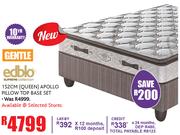 Edblo 152Cm Queen Apollo Pillow Top Base Set