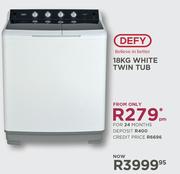 Special Defy 18Kg White Twin Tub m.guzzle .za