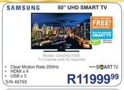 Samsung 50" UHD Smart TV