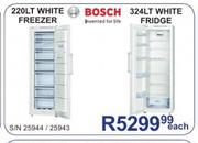 Bosch 220Lt White Freezer-Each