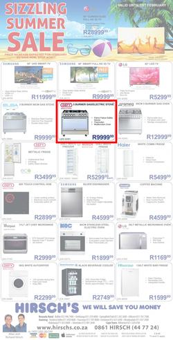 Hirsch's : Summer Sale (27 Jan - 01 Feb 2015), page 1