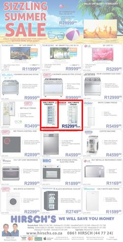 Hirsch's : Summer Sale (27 Jan - 01 Feb 2015), page 1