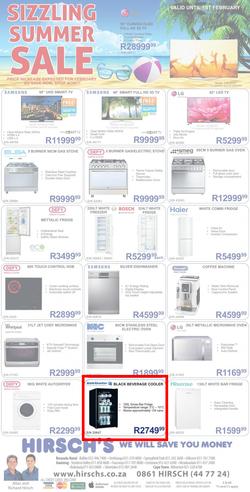 Hirsch's : Summer Sale (27 Jan - 01 Feb 2015), page 1
