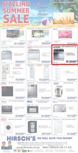 Hirsch's : Summer Sale (27 Jan - 01 Feb 2015), page 1