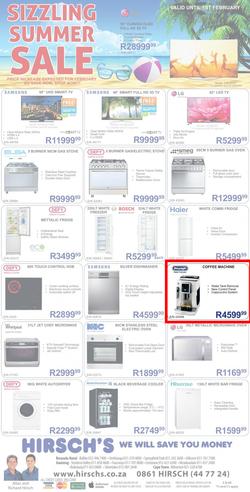 Hirsch's : Summer Sale (27 Jan - 01 Feb 2015), page 1