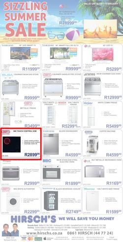 Hirsch's : Summer Sale (27 Jan - 01 Feb 2015), page 1