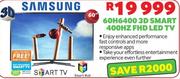 Samsung 60" FHD 3D Smart 400Hz LED TV 60H6400
