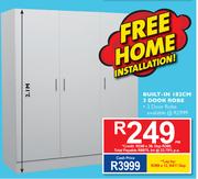 Built In 182cm 3 Door Robe