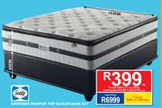 Sealy 152cm Emperor Pamper Top Queen base Set