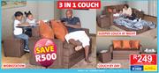 Swiss 3 In 1 Sleeper Couch