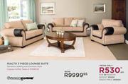 Gommagomma Rialto 3-Piece Lounge Suite