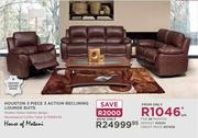 House Of Motani Houston 3-Piece 3 Action Reclining Lounge Suite