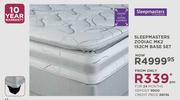 Sleepmasters Zodiac MK2 152cm Base Set