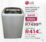 LG 16kg Metallic Top Loader T1603TEFT