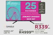Sansui 40" 102cm FHD HDMI LED TV