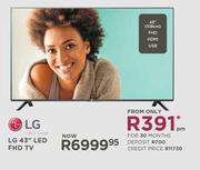 LG 43" 108cm FHD LED TV