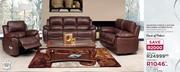 House Of Motani Houston 3-Piece 3 Action Reclining Lounge Suite