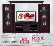 Sienna 4 Piece Wall Unit