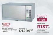 Defy 28Ltr Metallic Microwave Oven DMO351