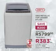 Defy 13Kg Metallic Top Loader DTL149
