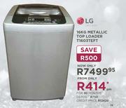 LG 16Kg Metallic Top Loader T1603TEFT