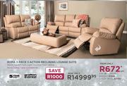 Grafton Everest Roma 3 Piece 3 Action Reclining Lounge Suite