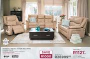 Grafton Everest Detroit 3 Piece 3 Action Reclining Lounge Suite